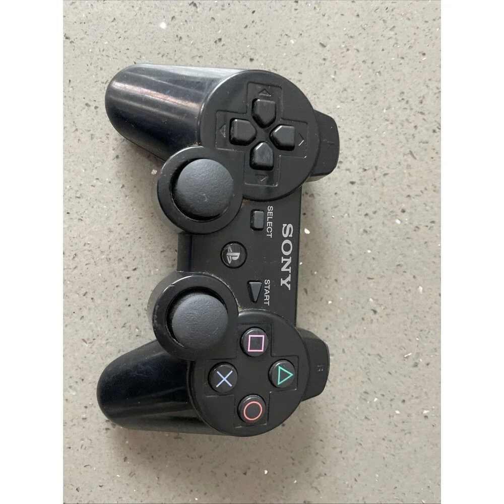Sony PlayStation 3 DualShock 3 Wireless Controller Black OEM CECHZC2U Untested
